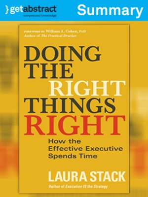 cover image of Doing the Right Things Right (Summary)